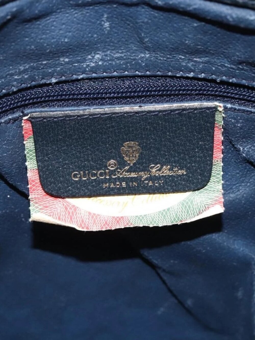 GUCCI GG Supreme Clutch Bag PVC Navy - Picture 9 of 15